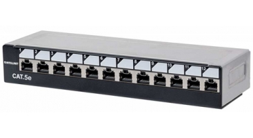 PANEL PARCHEO,INTELLINET,720618, CAT 5E, 12 PTOS ESCRITORIO C/BLOQUEO