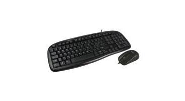 KIT TECLADO Y MOUSE ALAMBRICOS CONECTOR USB IDEAL PARA USUARIOS DIESTROS Y ZURDOS EASY LINE BY PERFECT CHOICE BALANCE - NEGRO