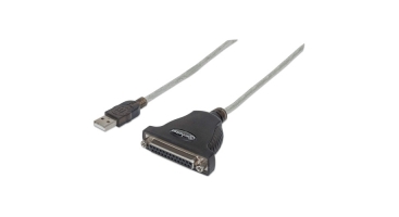 CABLE CONVERTIDOR MANHATTAN USB A PARALELO DB25 1.8M IMPRESORA