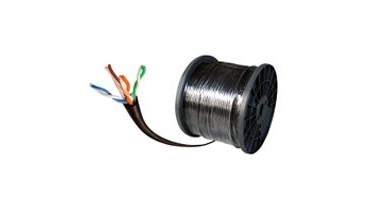 BOBINA DE CABLE EXTERIOR CONDUMEX CAT6 UTP CON GEL 100% COBRE 24 AWG 305 MTS COLOR NEGRO