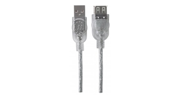CABLE USB,MANHATTAN,340496, V2.0 EXT. 3.0M PLATA